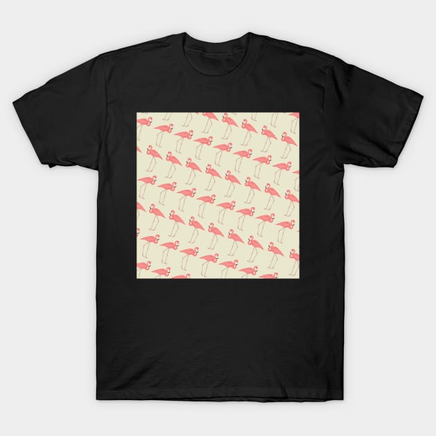 Pink Flamingo Tropical Mask Design, Artwork, Vector, Graphic T-Shirt by xcsdesign